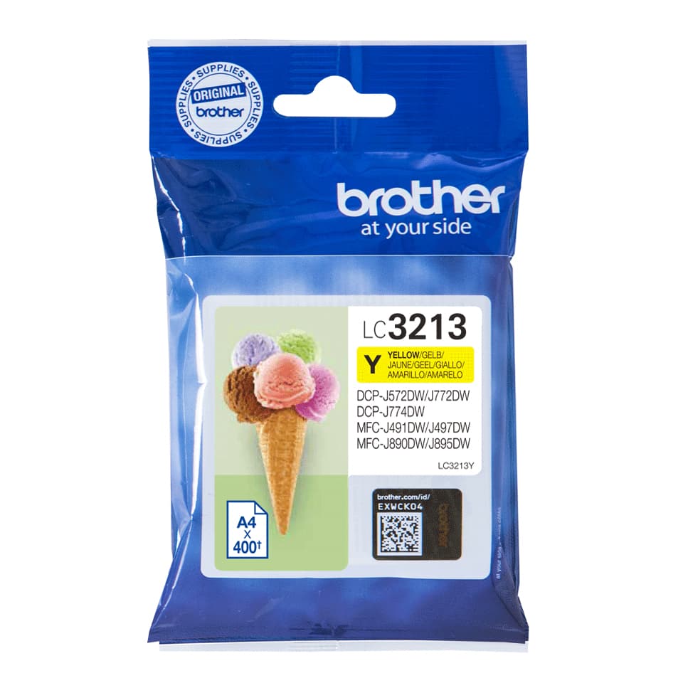 Brother LC3213Y - Amarelo - original - tinteiro - para Brother DCP-J572DW, DCP-J772DW, DCP-J774DW, MFC-J890DN, MFC-J890DW, MFC-J890DWN