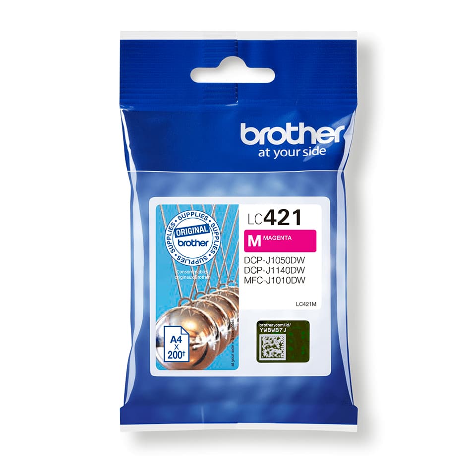 Brother LC421M - Magenta - original - tinteiro - para Brother DCP-J1140DW, DCP-J1800DW, MFC-J1010DW, MFC-J1012DW