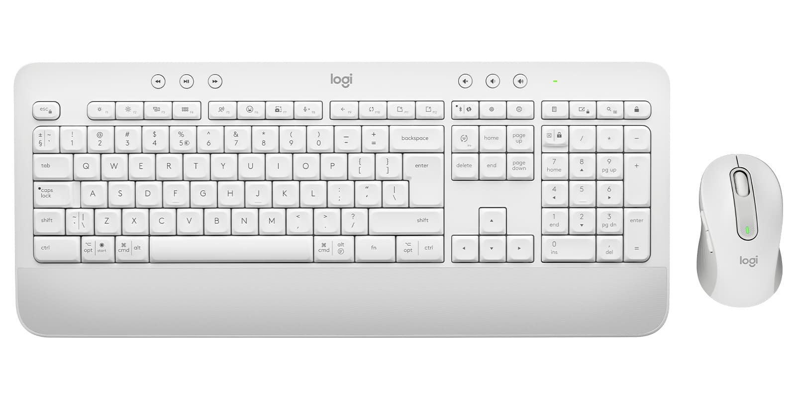 Logitech Signature MK650 Combo for Business - Conjunto de teclado e rato - sem fios - Bluetooth LE - QWERTY - Padrão internacional americano - branco sujo