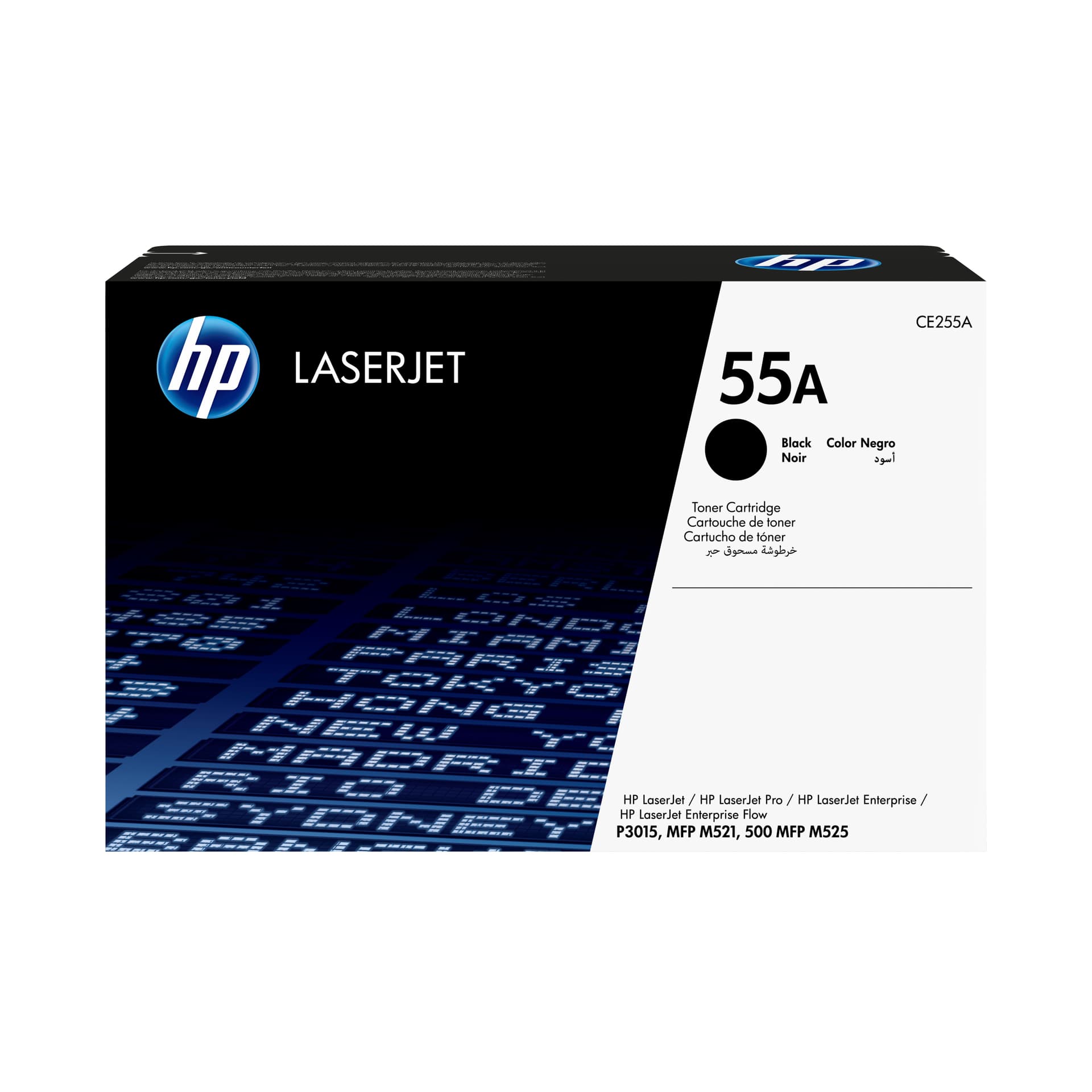 HP 55A original LaserJet Toner cartridge CE255A black standard capacity 6.000 pages 1-pack