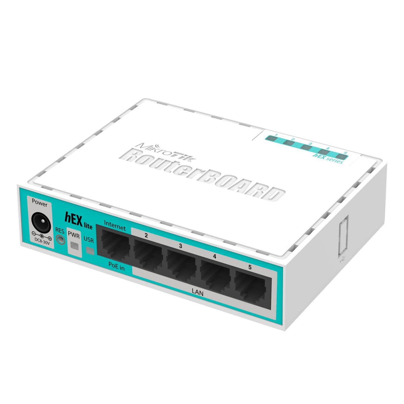 MikroTik RouterBOARD hEX lite with 850MHz CPU, 64MB RAM