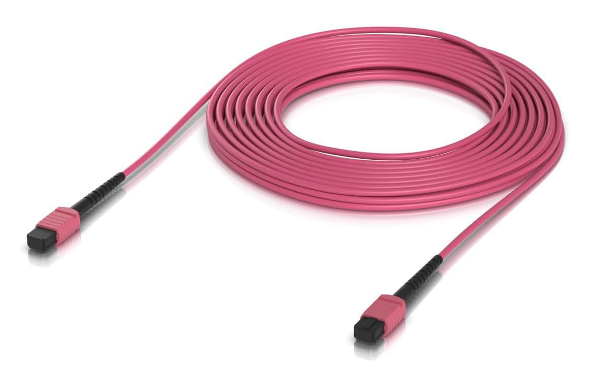 Ubiquiti Indoor OM4 multi-mode fiber patch cable with MPO-12 Type