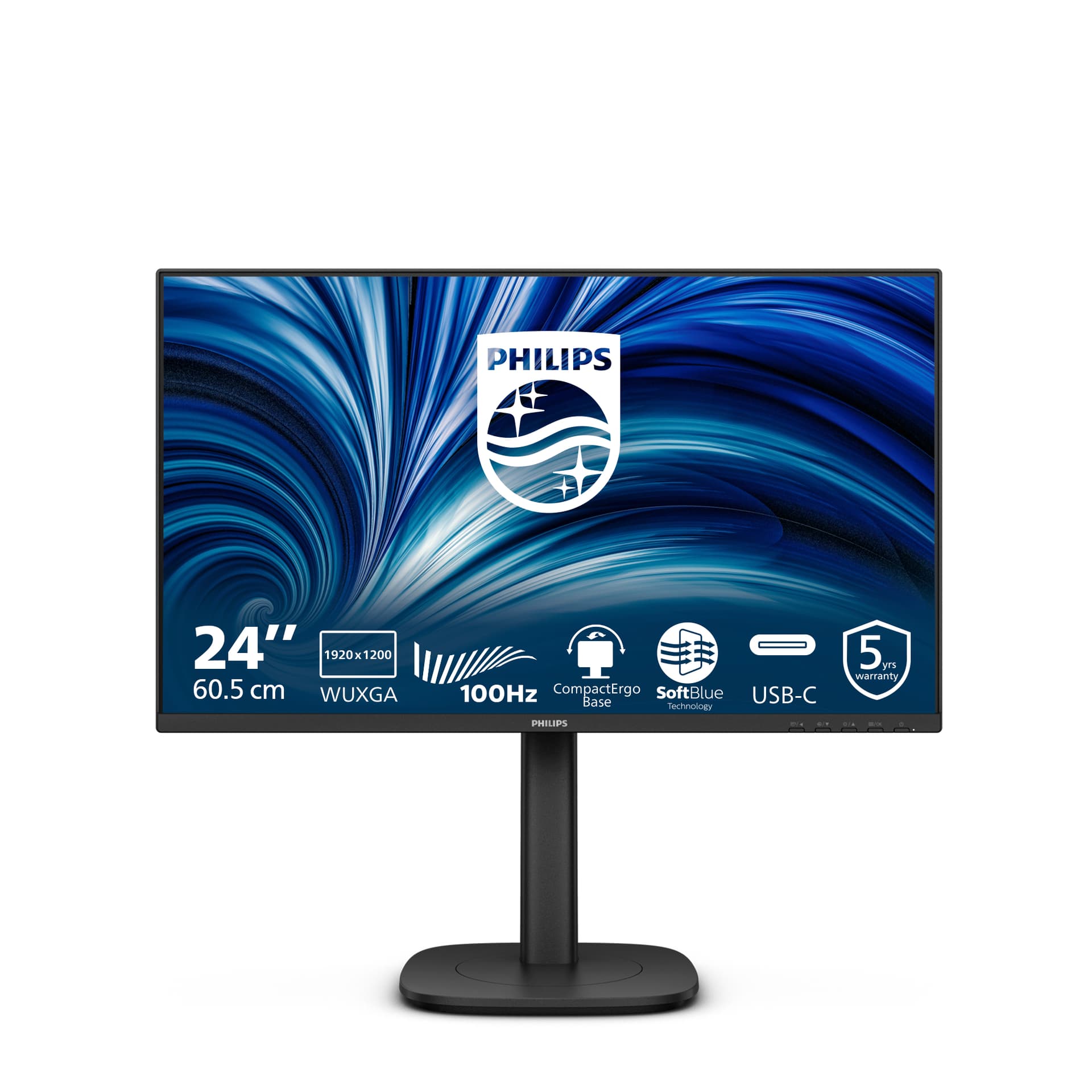 Philips 3000 series 24B2N3200D/00, 61,2 cm (24.1"), 1920 x 1200 pixels