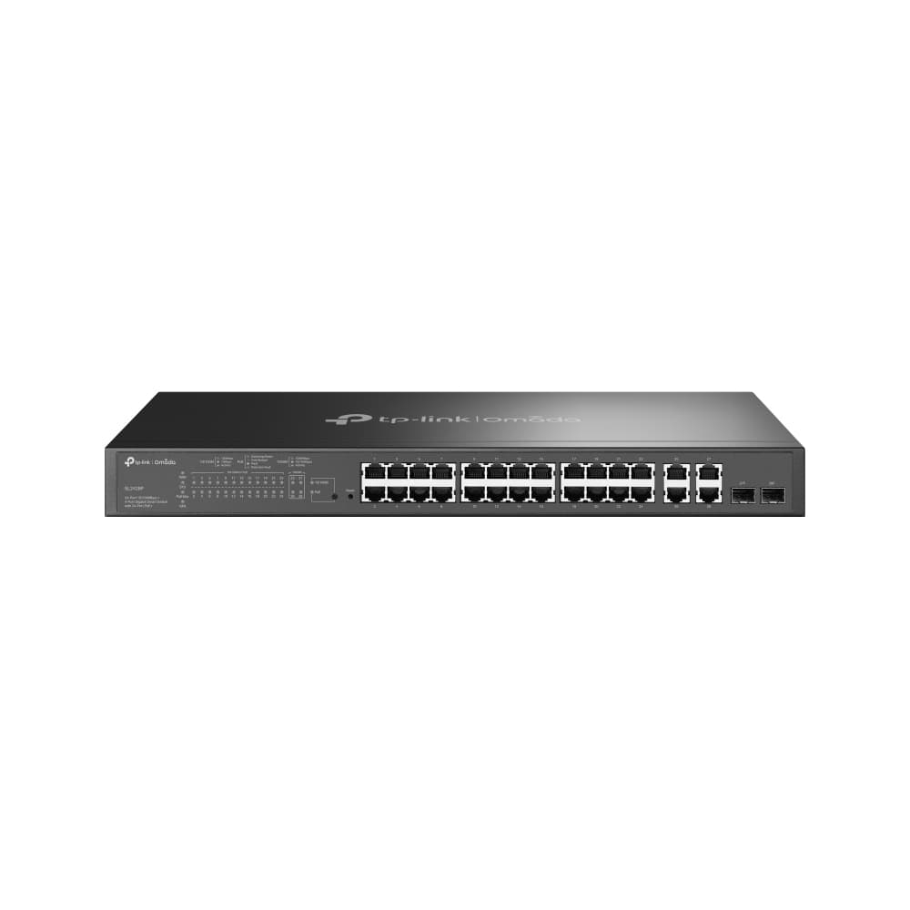 TP-LINK Omada 24-Port 10/100 Mbps + 4-Port Gigabit Smart Switch with 24-Port PoE+