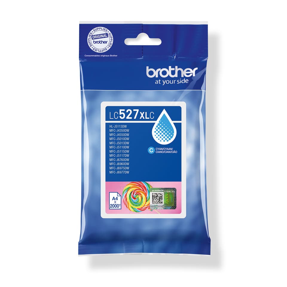 BROTHER TINTEIRO AZUL LC527XLC