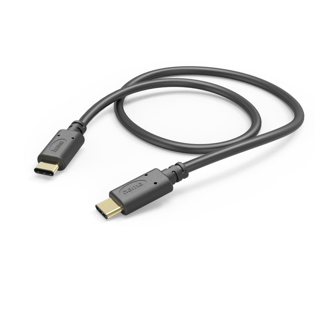 HAMA 3A USB TYPE-C TO USB TYPE-C CABLE, 1.0 M, BLACK - 201589