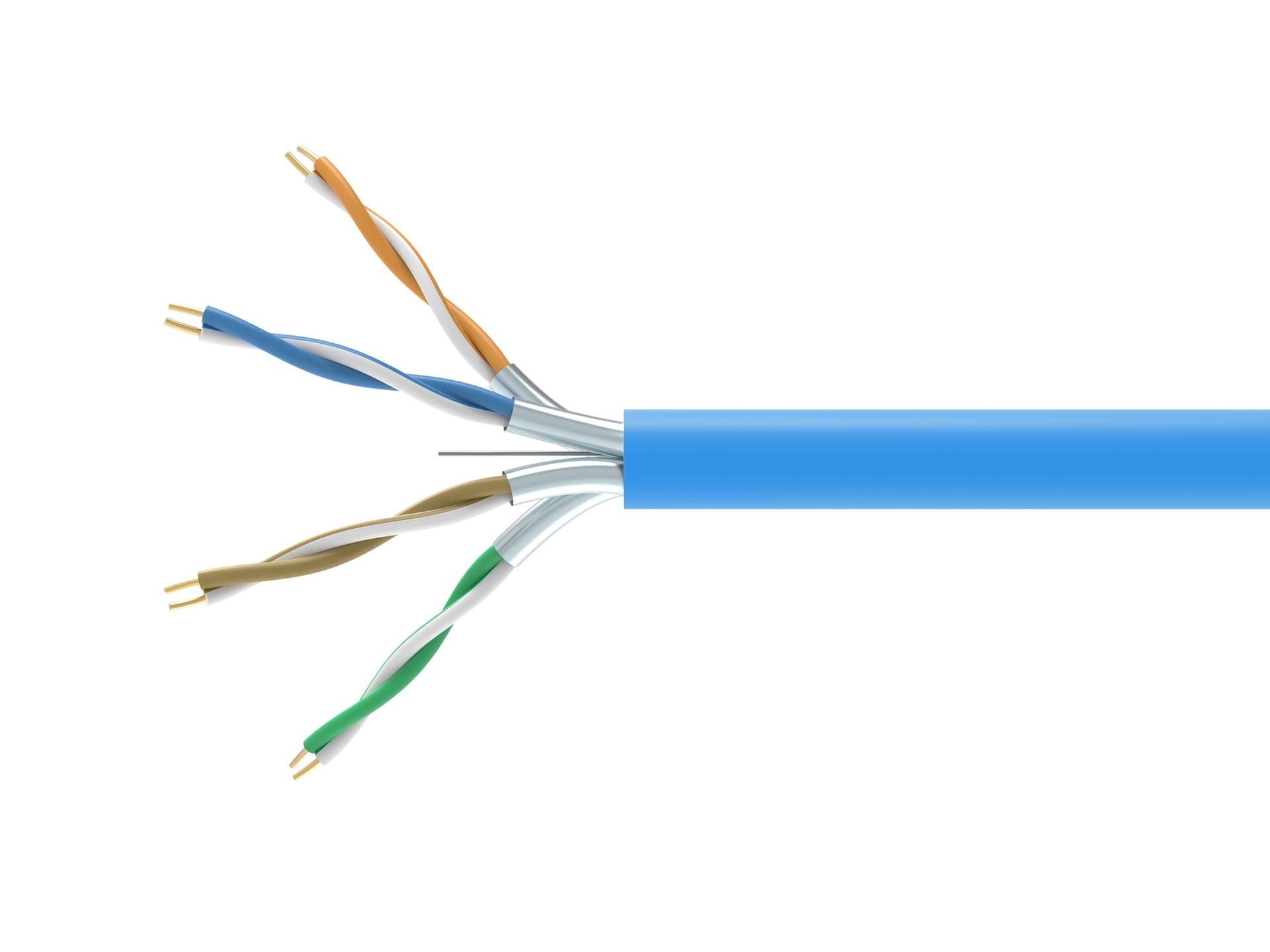 EQUIP BOBINE CABO DE REDE CAT6A U/FTP 305M LSZH COBRE AZUL
