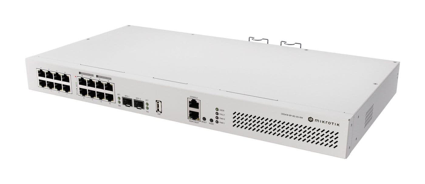 MikroTik Cloud Router Switch 418-8P-8G-2S+RM - Switch - 1