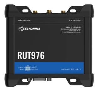 TELTONIKA NETWORKS RUT976 DUAL SIM Redcap 5G/4G/LTE RS232 RS485 I/O WiFi GNSS Router