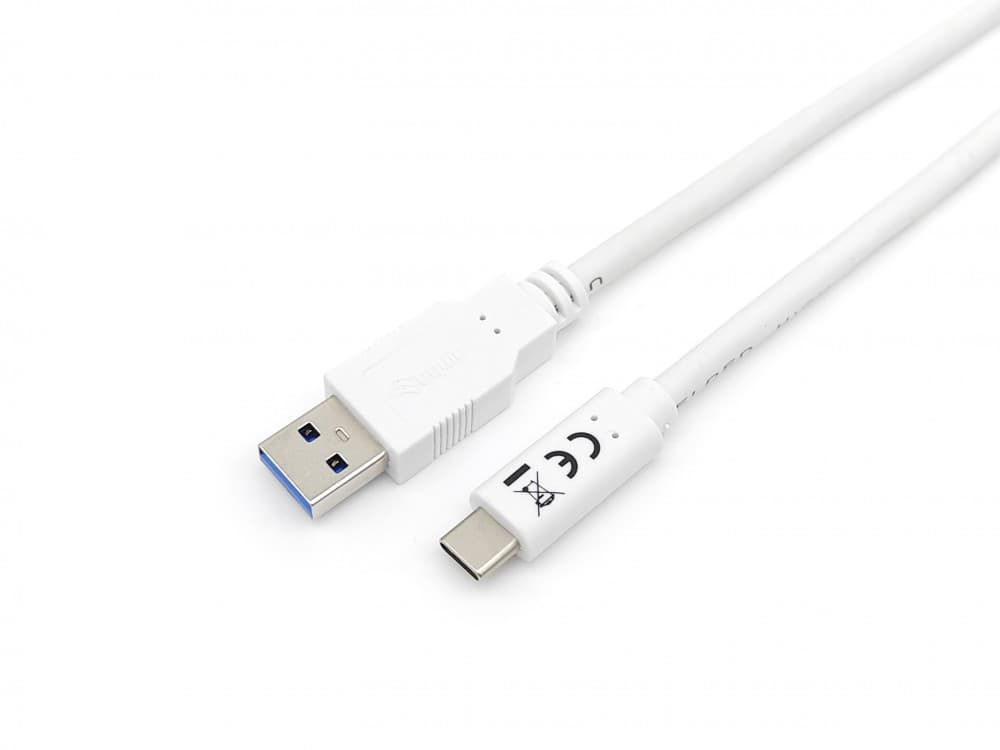 EQUIP CABO USB 3.2 GEN 1 C TO A CABLE M/M 5G TRANSFER 3ª 1.0MT WHITE