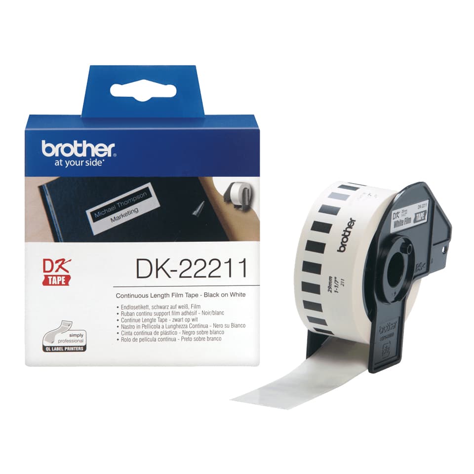 BROTHER ROLO PELICULA CONTINUO BRANCO DK22211 29MM
