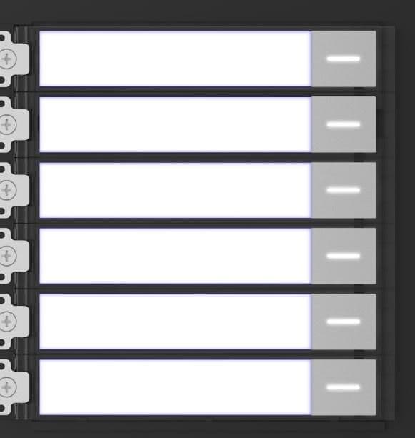 Hikvision KD8 Series Pro Modular Door Station 6 call buttons module