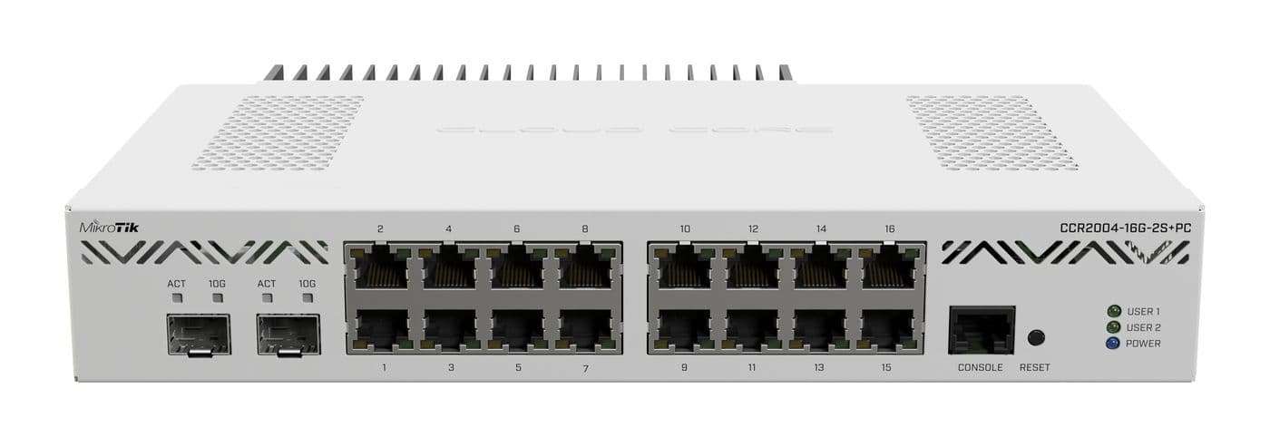MikroTik loud Core Router 2004-16G-2S+ with Annapurna Labs Alpine v2
