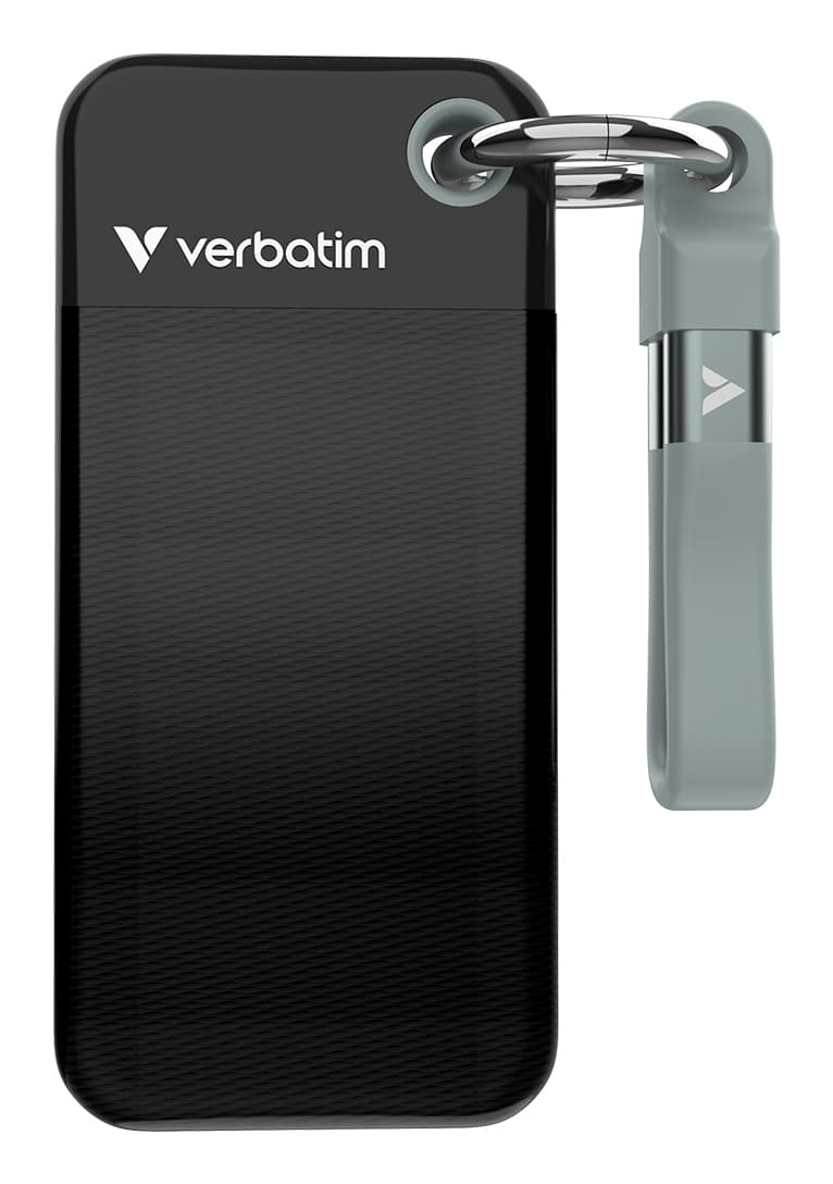 VERBATIM SSD EXTERNO POCKET SIZE 1TB USB-C BLACK/ GREY