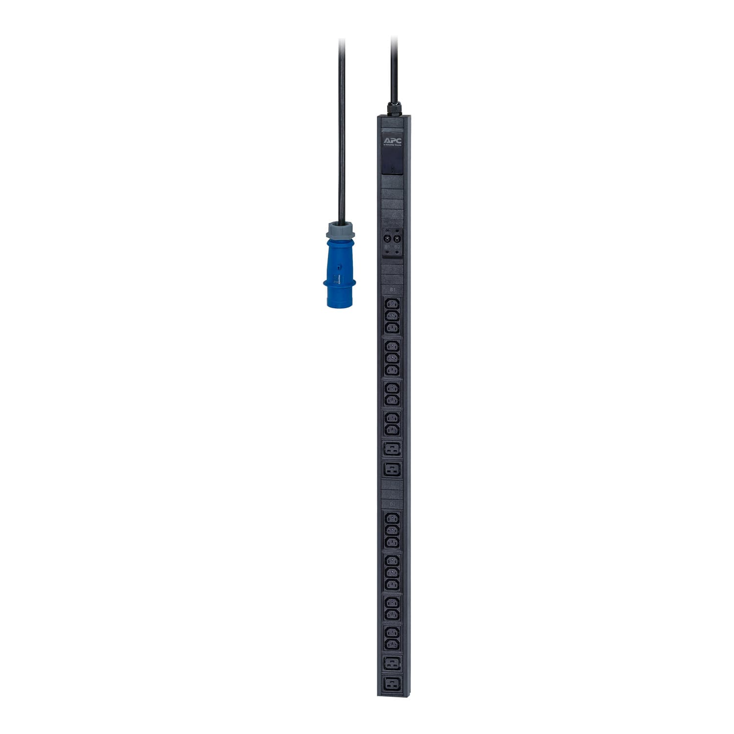 APC Easy Basic Rack PDU EPDU1132B - Unidade de distribuição de potência (montável em bastidor) - AC 200/208/230 V - 7360 VA - entrada: IEC 60309 2P+E - conectores de saída: 24 (20 x IEC 60320 C13, 4 x IEC 60320 C19) - 0U - 3 m cabo - preto - para P/N