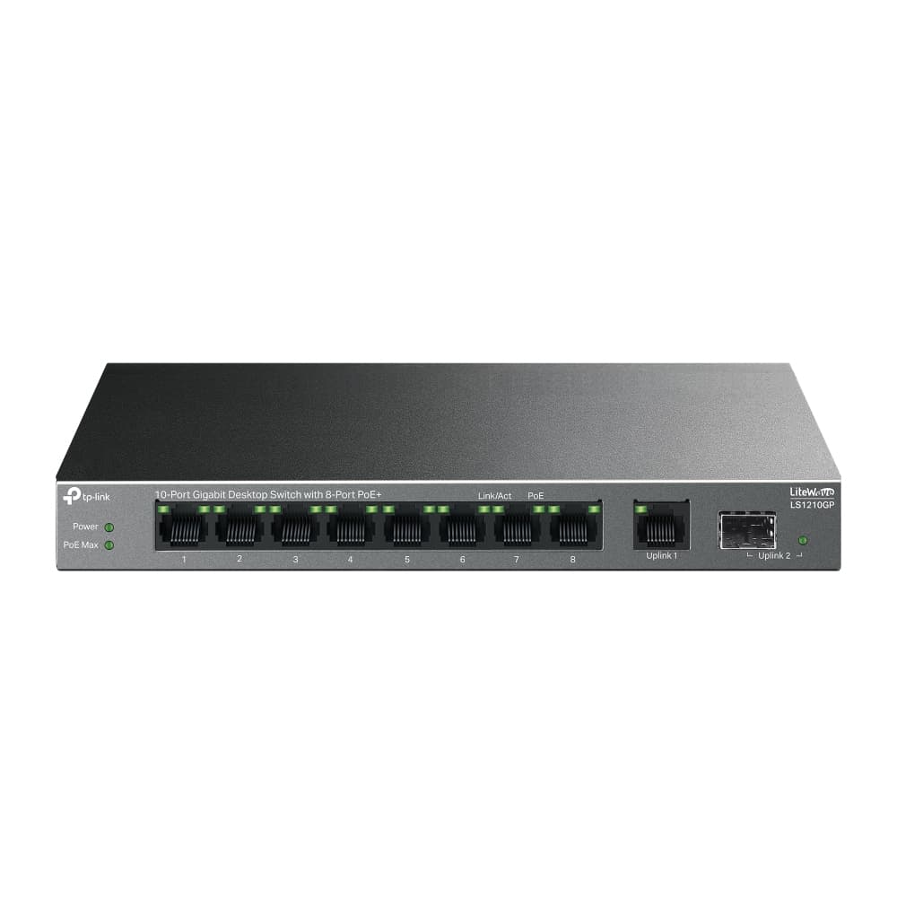 TP-LINK 10PORT GIGABIT DESKTOP SWITCH WITH 8PORT POE+