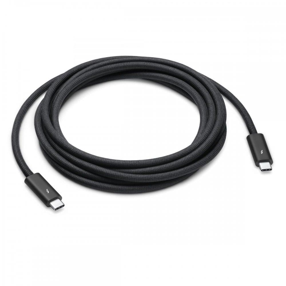 Apple Thunderbolt 4 Pro - Cabo Thunderbolt - USB-C (M) para USB-C (M) - USB 3.2 / USB4 / Thunderbolt 3 / Thunderbolt 4 / DisplayPort - 3 m - ativo, Suporte para ligação em cadeia - preto