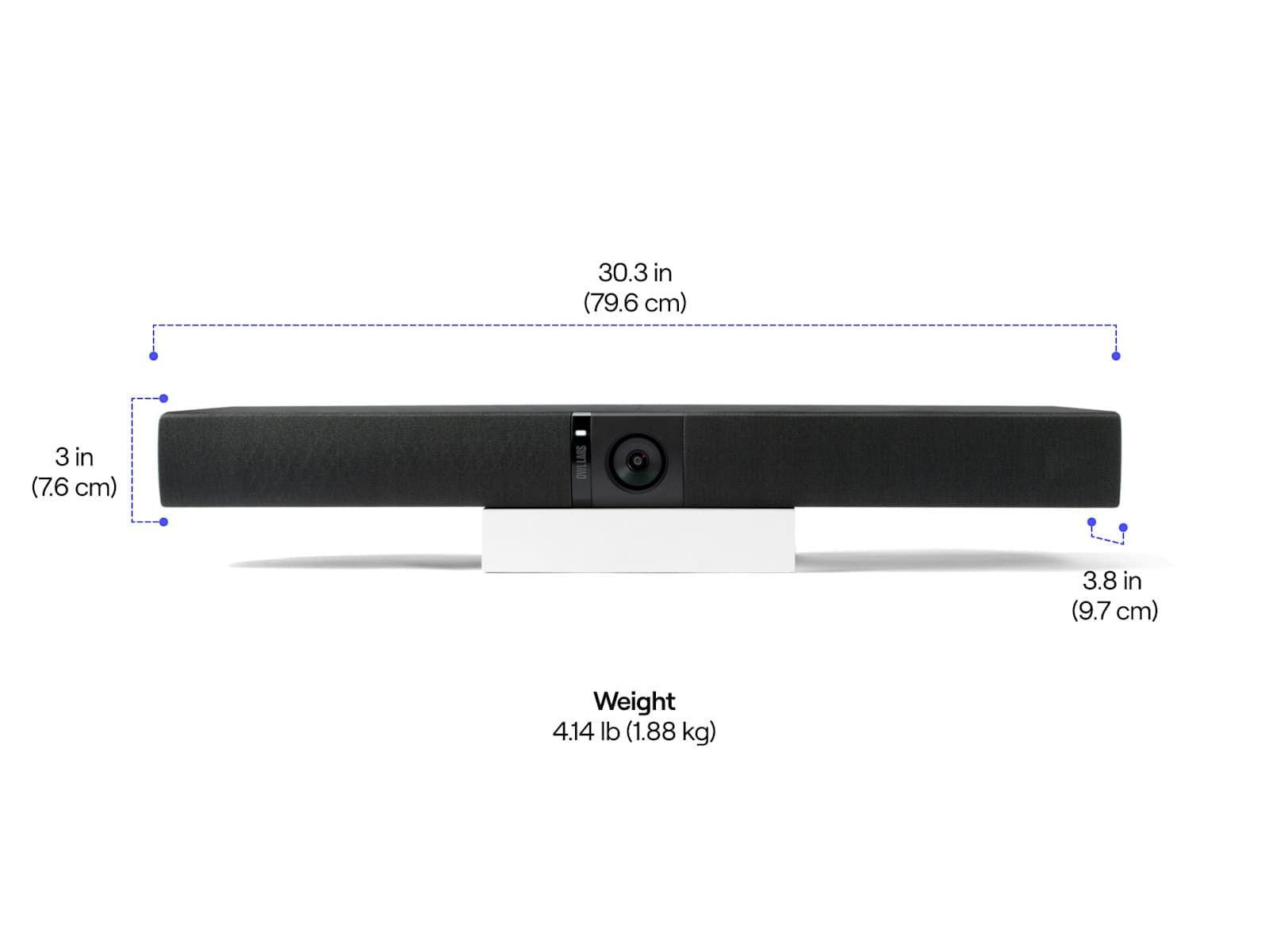 Owl Labs Dispositivo de videoconferência Owl Bar - Barra de videoconferência 4K com focagem ativa do altifalante (Adicione um Meeting Owl 4+, Meeting Owl 3 ou Meeting Owl Pro para uma cobertura de 360 graus e comutação automática da câmara), miniatura 7