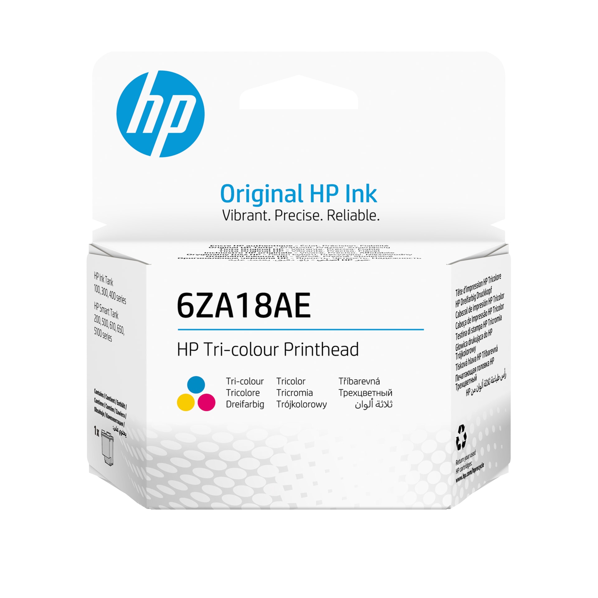 HP Cabeça de impressão Tricolor 6ZA18AE, imagem 1