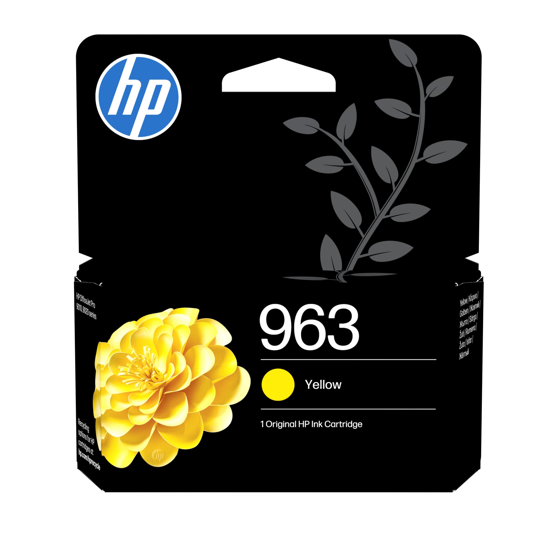 HP Tinteiro Original 963 Amarelo, imagem 1