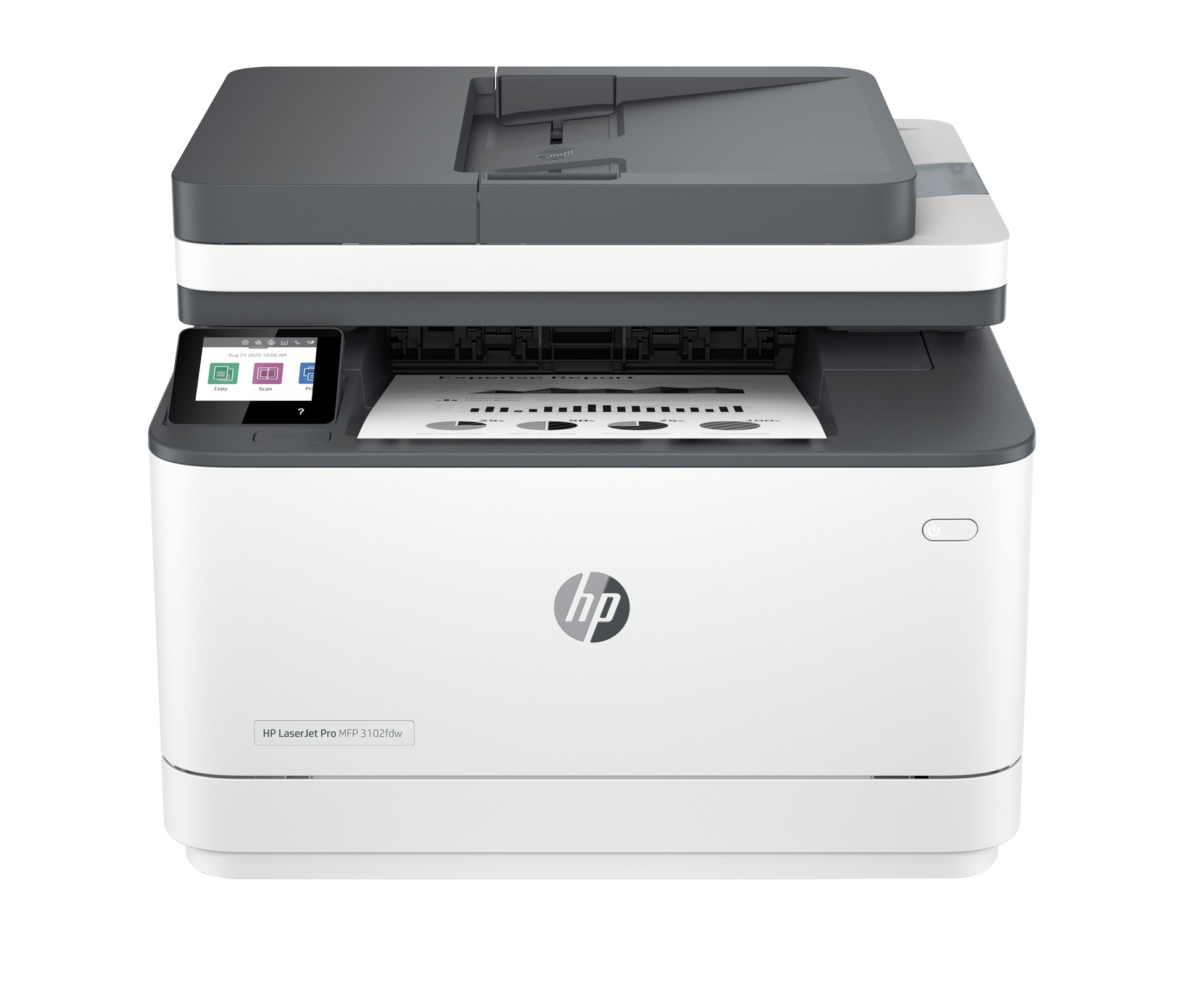 HP LaserJet Pro 3102fdw Sem fios Multifunction Preto e branco Impressora, Copiadora, Scanner; Frente e verso — imagem 1
