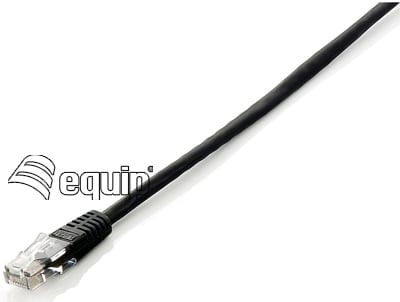 EQUIP CHICOTE CAT6 U/UTP 10M PRETO — imagem 1