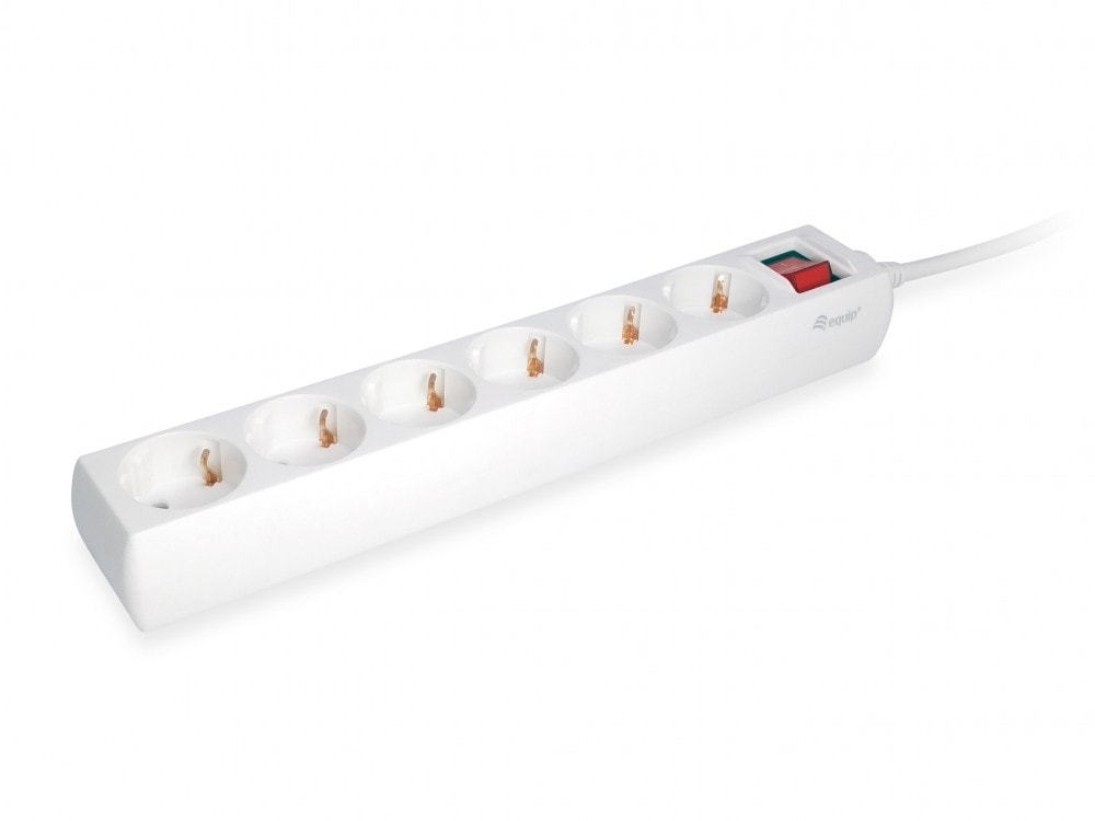 EQUIP LIFE EXTENSAO ELETRICA 6xSCHUKO C/INTERRUPTOR 1.5MT, imagem 1