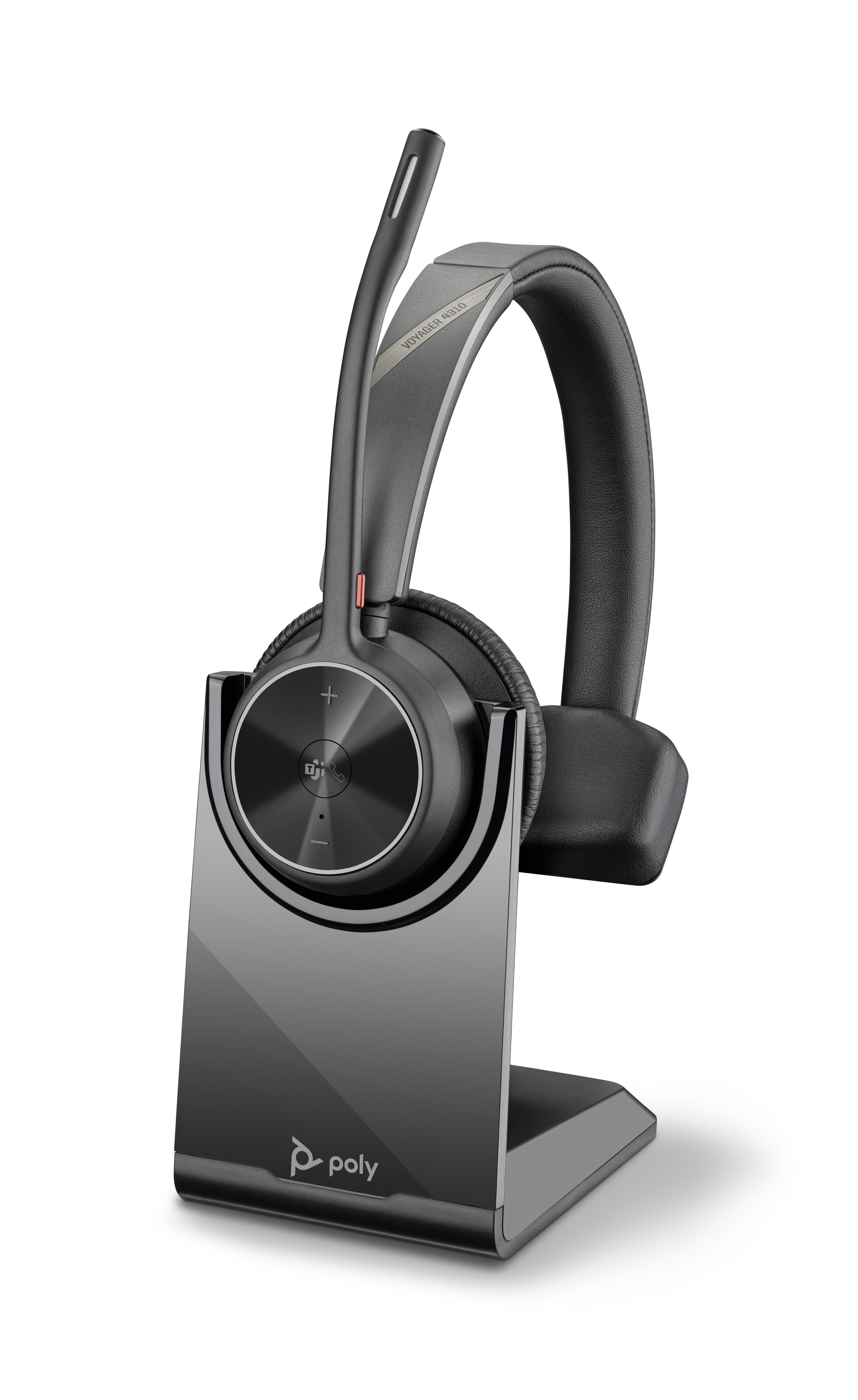 HP Poly Headset Poly Voyager 4310 certificado para Microsoft Teams + Dongle BT700 + Base de carregamento — imagem 1