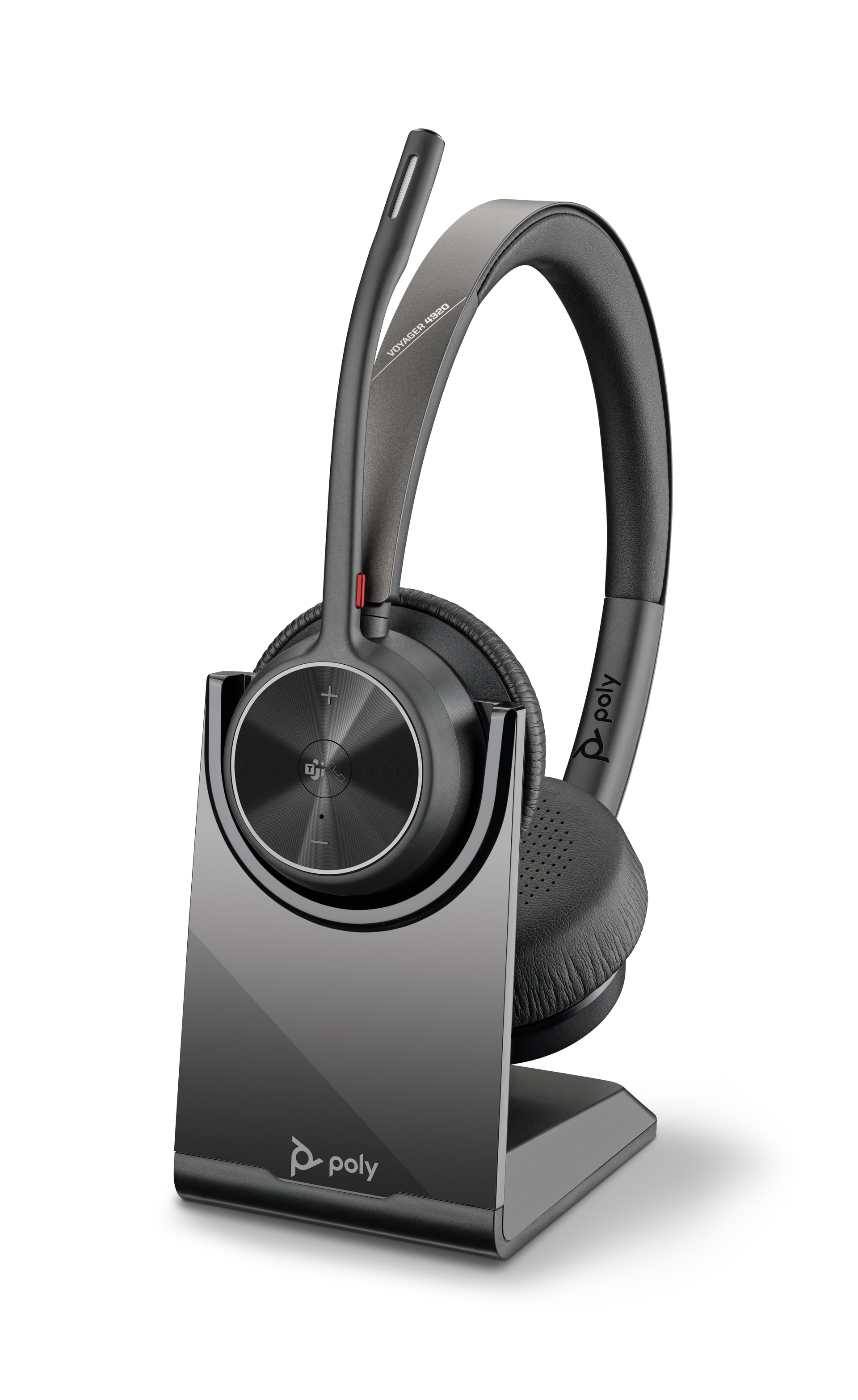HP Poly Headset Poly Voyager 4320-M certificado para Microsoft Teams + Dongle BT700 + Base de carregamento — imagem 1