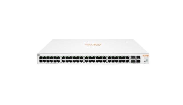 HPE Networking Instant On 1930 48G Class4 PoE 4SFP/SFP+ 370W Switch - Interruptor - L3 - Administrado - 48 x 10/100/1000 (PoE) + 4 x 1 Gigabit / 10 Gigabit SFP+ - montável em trilho - PoE (370 W) — imagem 1