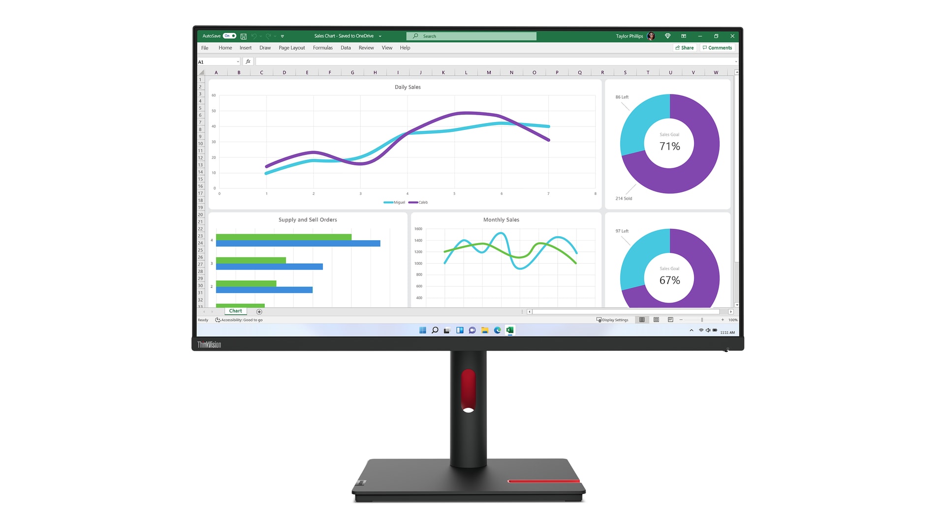 Lenovo ThinkVision T32h-30 — imagem 1