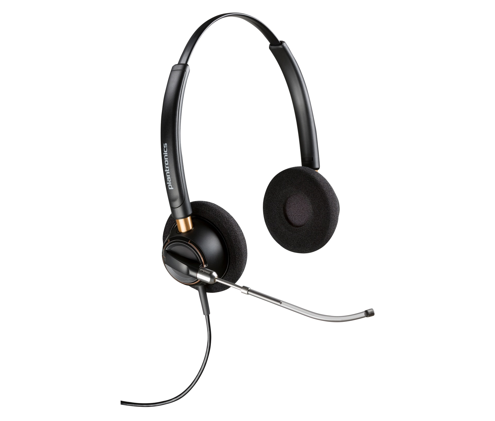 HP Poly Headset binaural Poly EncorePro 520V + Tubo de voz + Quick Disconnect — imagem 1