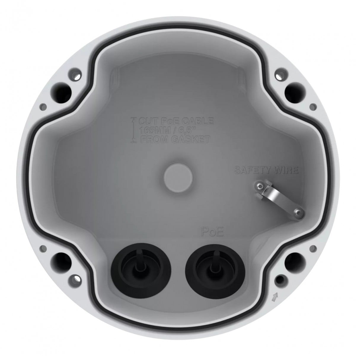 AXIS TP1602-E - Caixa traseira do conduto da câmara - exterior - branco - para AXIS P1455-LE, P1465-LE, P1465-LE-3, P1467-LE, P1468-LE — imagem 1