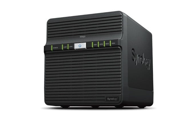 Synology Disk Station DS423 - Servidor NAS - 4 baias - SATA 6Gb/s - RAID (expansão de disco rígido) JBOD, 0, 1, 5, 6, 10 - RAM 2 GB - Gigabit Ethernet - iSCSI assistência
