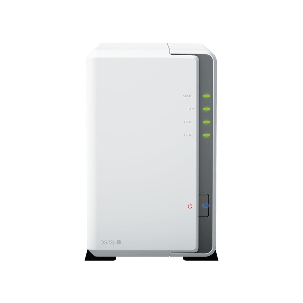 Synology Disk Station DS223J - Servidor NAS - SATA 6Gb/s - RAID (expansão de disco rígido) 0, 1, JBOD - RAM 1 GB - Gigabit Ethernet - iSCSI assistência — imagem 1