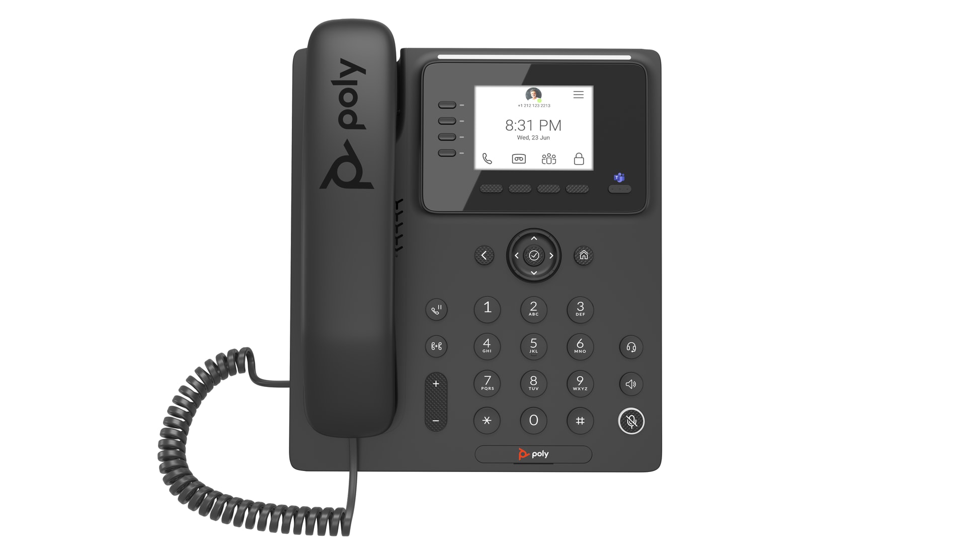 HP Poly Telefone Multimédia Empresarial Poly CCX 350 para Microsoft Teams com PoE — imagem 1