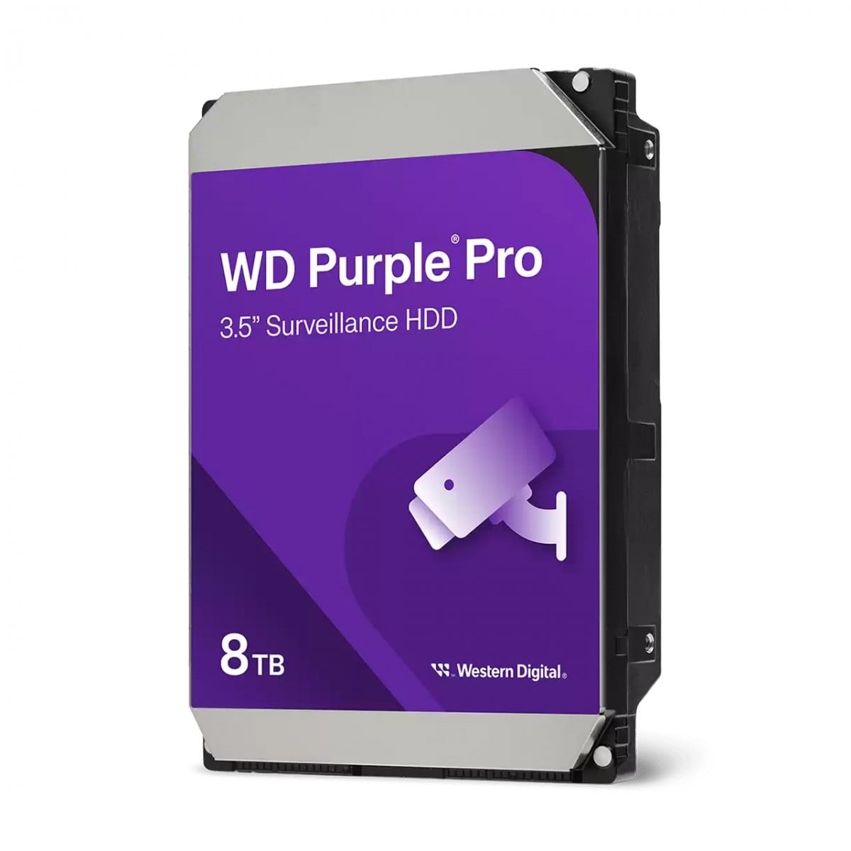 WD Purple Pro WD8002PURP - Disco rígido - 8 TB - vigilância, vídeo inteligente - interna - 3.5" - SATA 6Gb/s - 7200 rpm - buffer: 256 MB — imagem 1