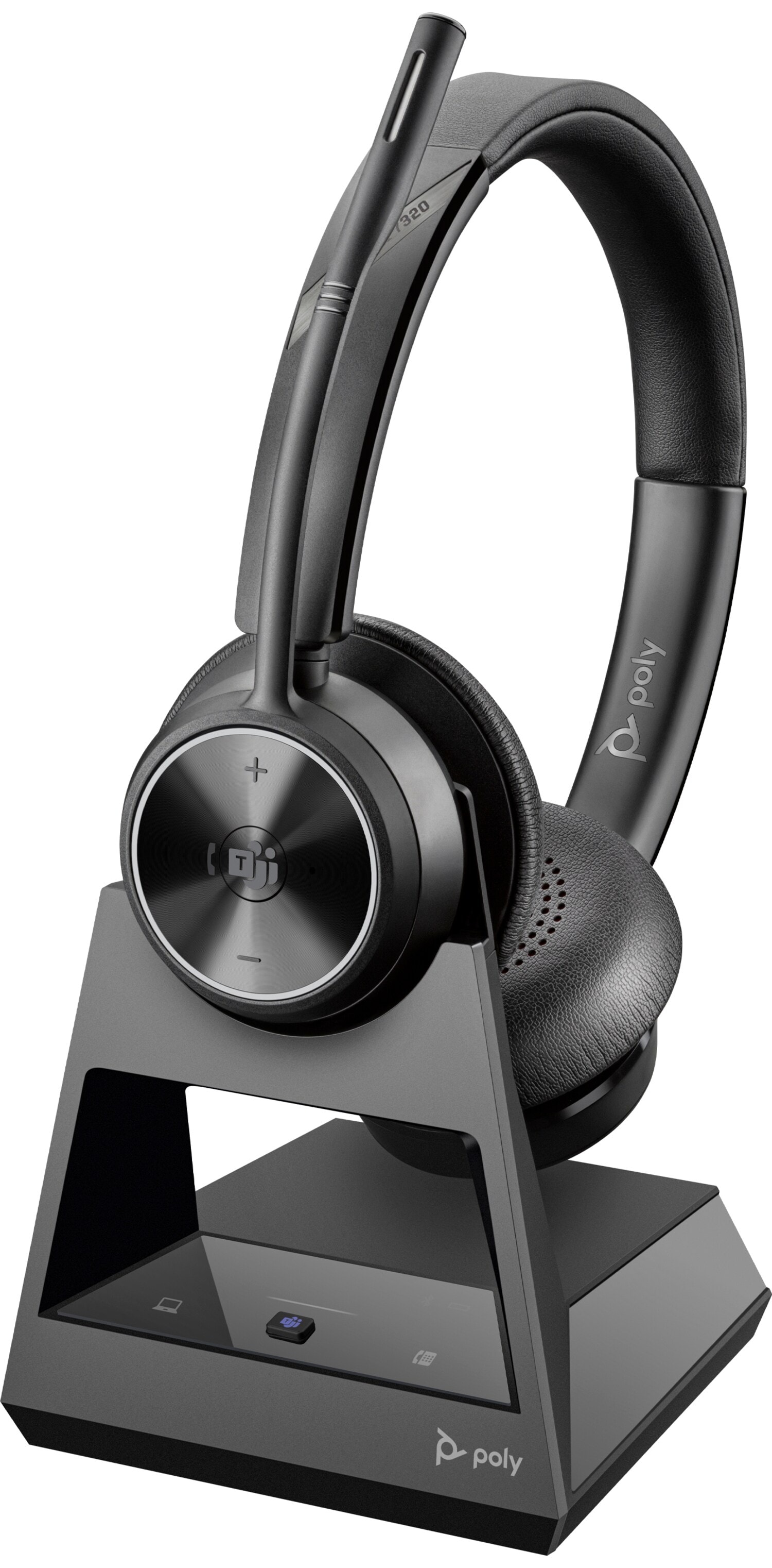 HP Poly Savi 7320 Estéreo DECT 1880-1900 MHz certificado para Microsoft Teams (sobre a cabeça) — imagem 1