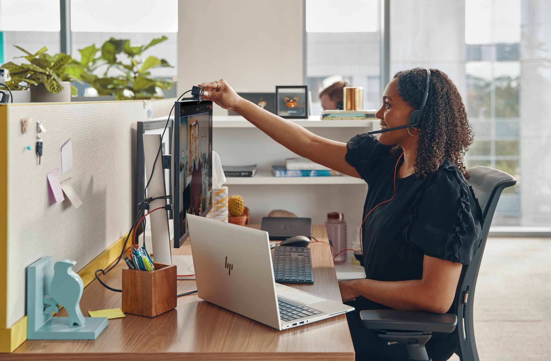 HP Poly Headset estéreo Poly Blackwire 3225 com USB-C + Conector de 3,5 mm + Adaptador USB-C/A (a granel) — imagem 1