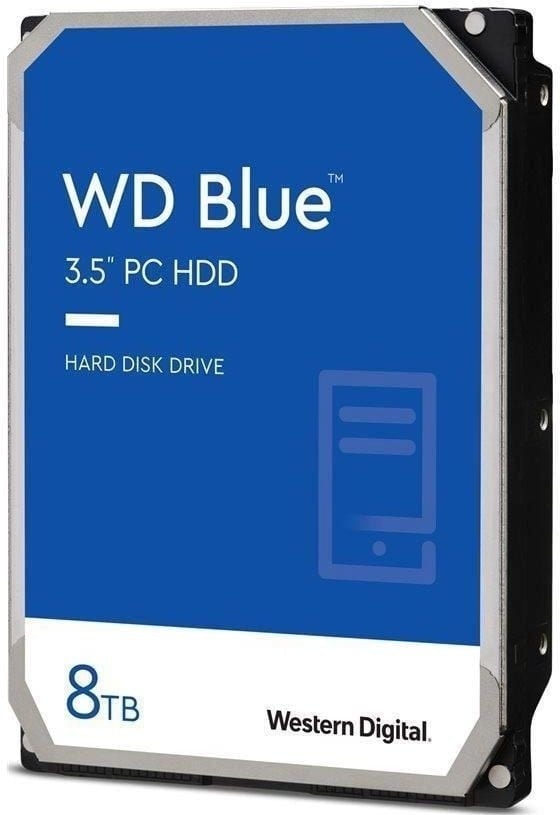 WD Blue WD80EAAZ - Disco rígido - 8 TB - interna - 3.5" - SATA 6Gb/s - 5640 rpm - buffer: 256 MB