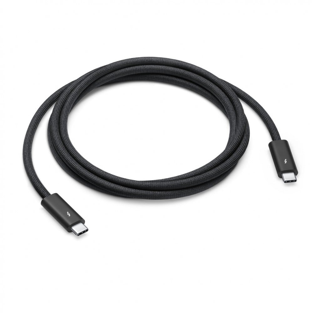 Apple Thunderbolt 4 Pro - Cabo Thunderbolt - USB-C (M) para USB-C (M) - USB 3.2 / USB4 / Thunderbolt 3 / Thunderbolt 4 / DisplayPort - 1.8 m - ativo, Suporte para ligação em cadeia - preto — imagem 1
