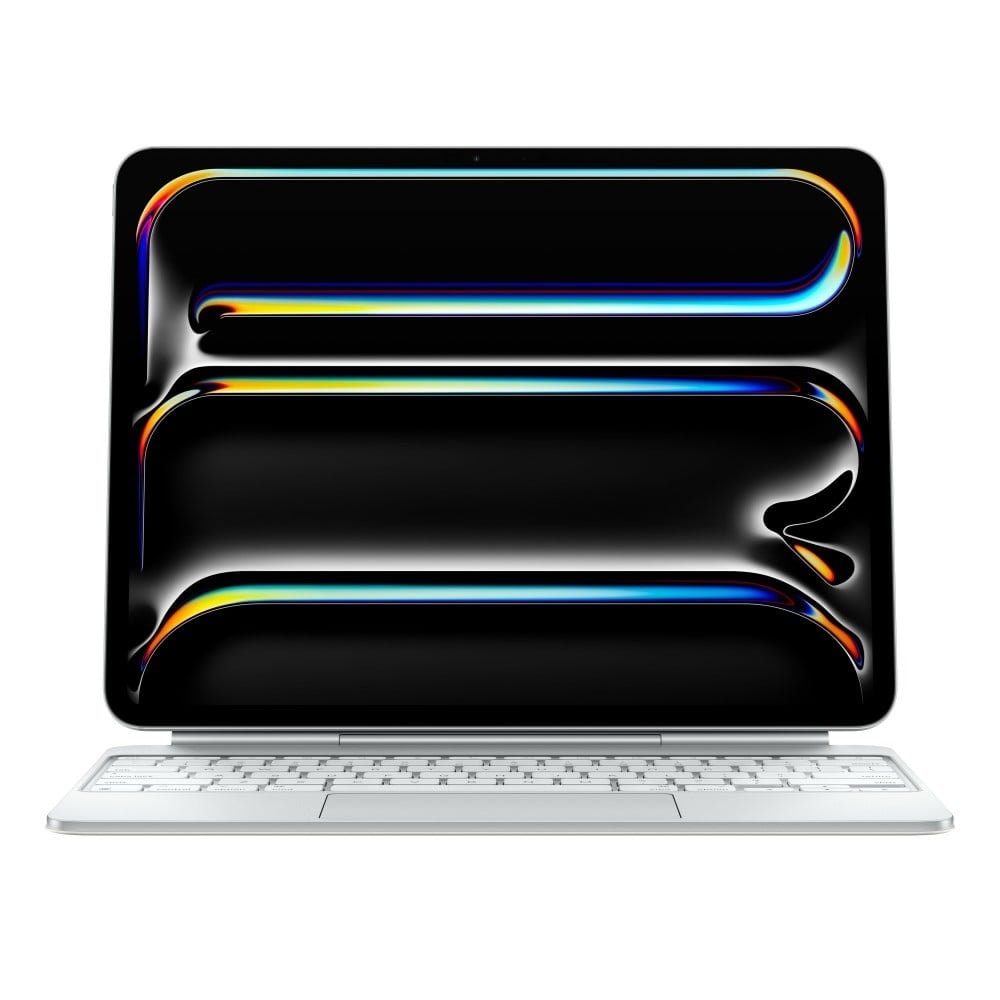 O Magic Keyboard para iPad Pro permite escrever de forma confortável: inclui um trackpad com novo design elegante e portátil: além de um descanso para o pulso em alumínio — imagem 1