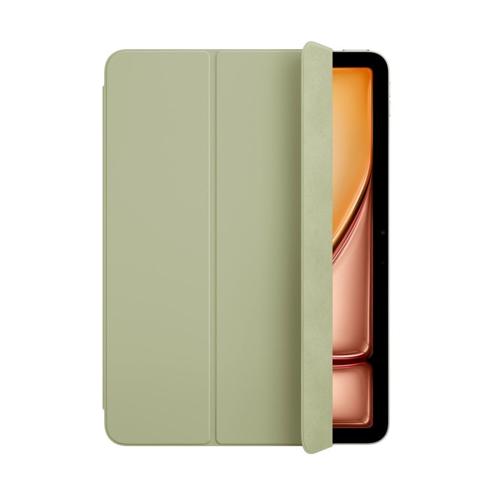 A Smart Folio para iPad Air (M2) pode ser ajustada em vários ângulos de utilização para ler, ver vídeos, escrever ou fazer chamadas FaceTime — imagem 1