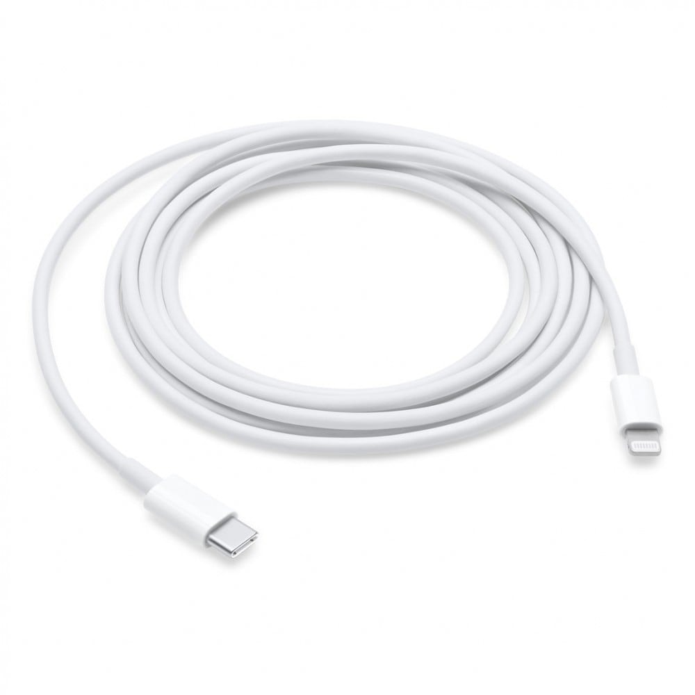 Ligue o seu dispositivo com conetor Lightning ao dispositivo com porta USB-C ou compatível com Thunderbolt 3 (USB-C) para sincronizar e carregar, ou ao iPad com porta USB-C para carregar — imagem 1