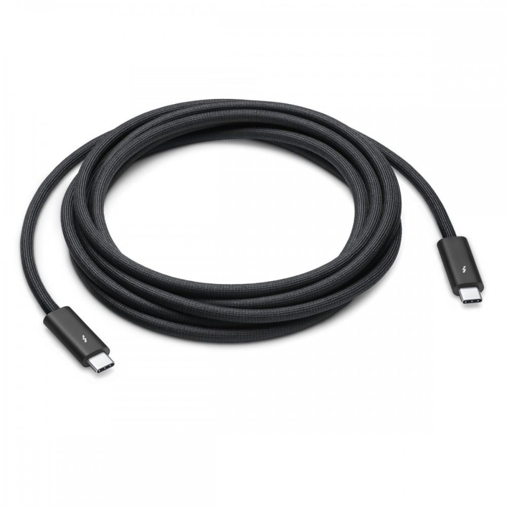 Apple Thunderbolt 4 Pro - Cabo Thunderbolt - USB-C (M) para USB-C (M) - USB 3.2 / USB4 / Thunderbolt 3 / Thunderbolt 4 / DisplayPort - 3 m - ativo, Suporte para ligação em cadeia - preto — imagem 1