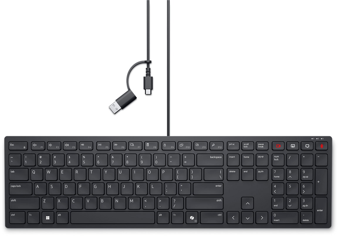 DELL Teclado de colaboração com fios Pro — KB525C - português (QWERTY) — imagem 1