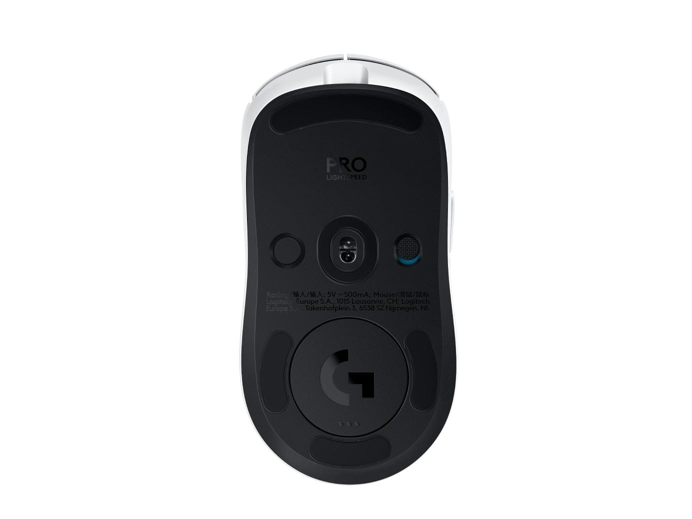 Logitech G PRO 2 - Rato - gaming - destros e canhotos - óptico - 8 botões - sem fios, com cabo - 2.4 GHz, USB - recetor USB Logitech LIGHTSPEED - branco — imagem 1