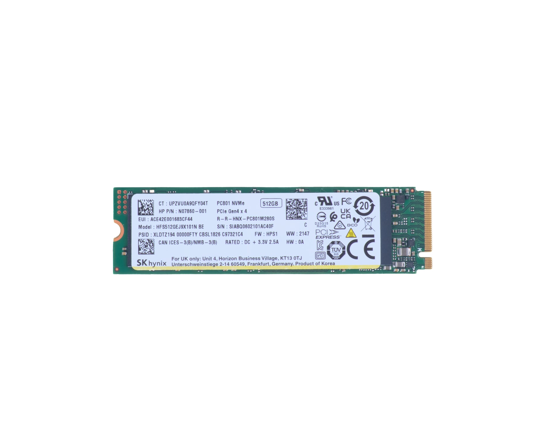 HP SSD PCIe 4 x4 NVMe de 512 GB — imagem 1