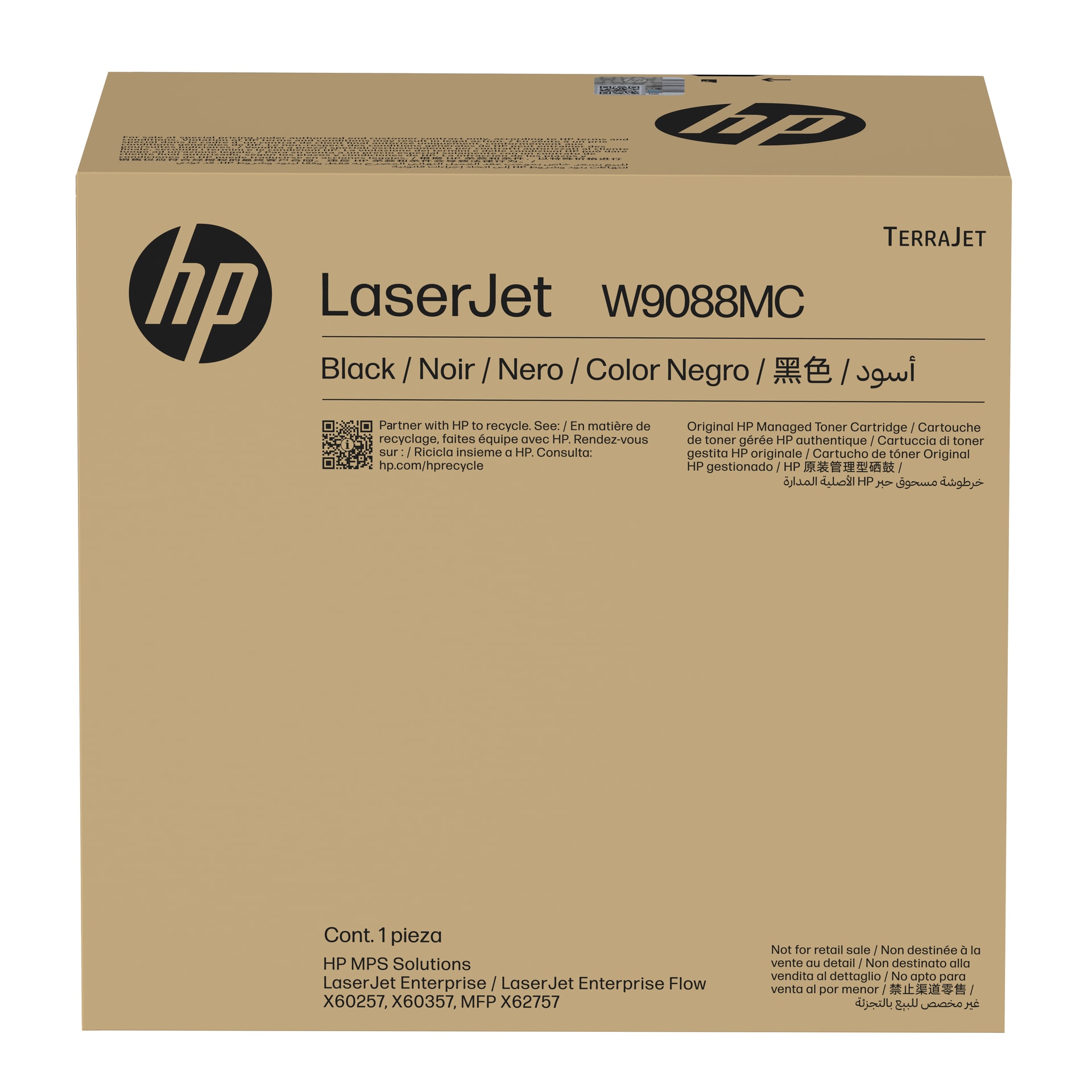 HP Toner LaserJet Managed W9088MC Preto — imagem 1