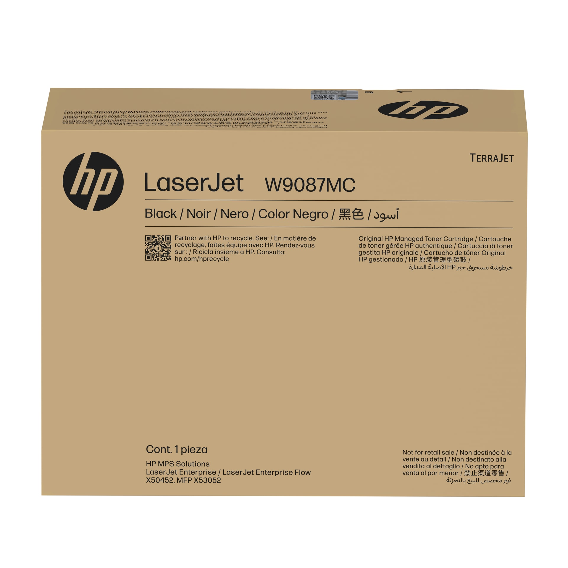 HP Toner LaserJet Preto Managed W9087MC — imagem 1